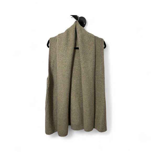 Look by M - New York Tan Sleeveless Cardigan (One Size) - Picture 1 of 5